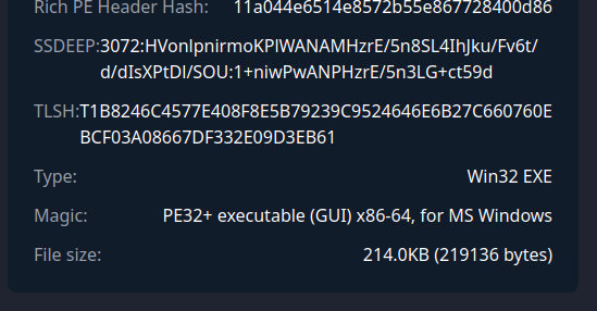 Screenshot of TryDetectThis2.0 (VirusTotal Offline), showing file type: Win32 EXE.